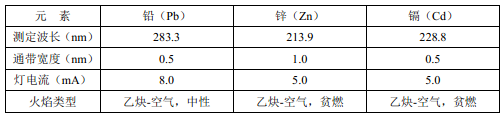 仪器参考测量条件