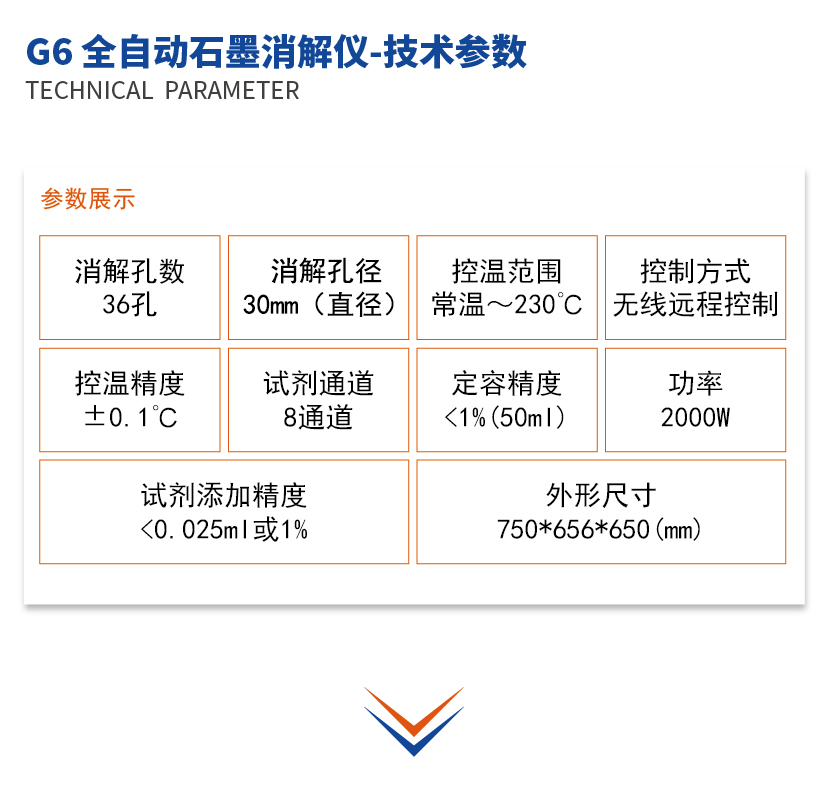 G6全自动石墨消解仪技术参数